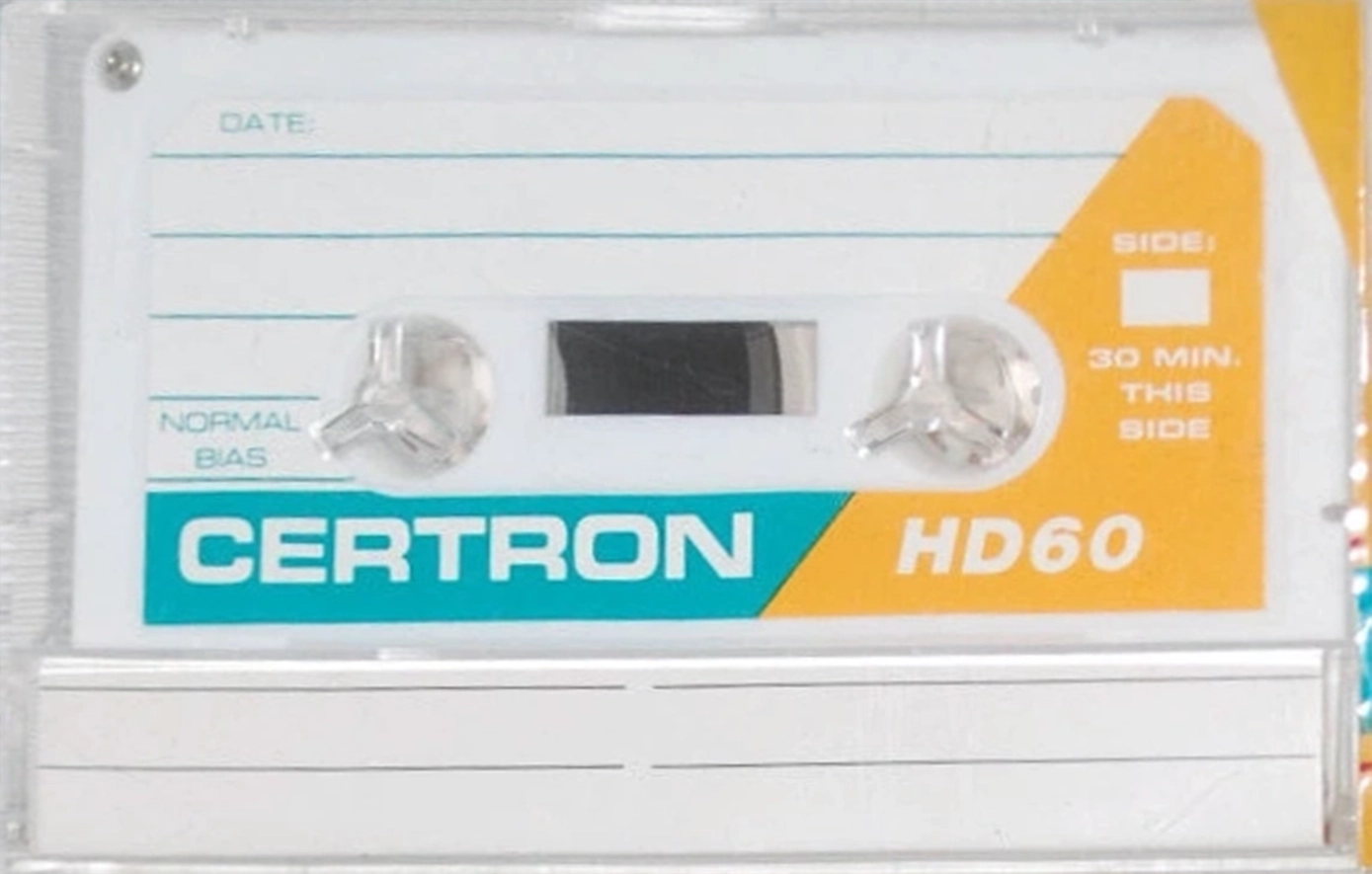 Compact Cassette Certron HD 60 Type I Normal 1988 USA