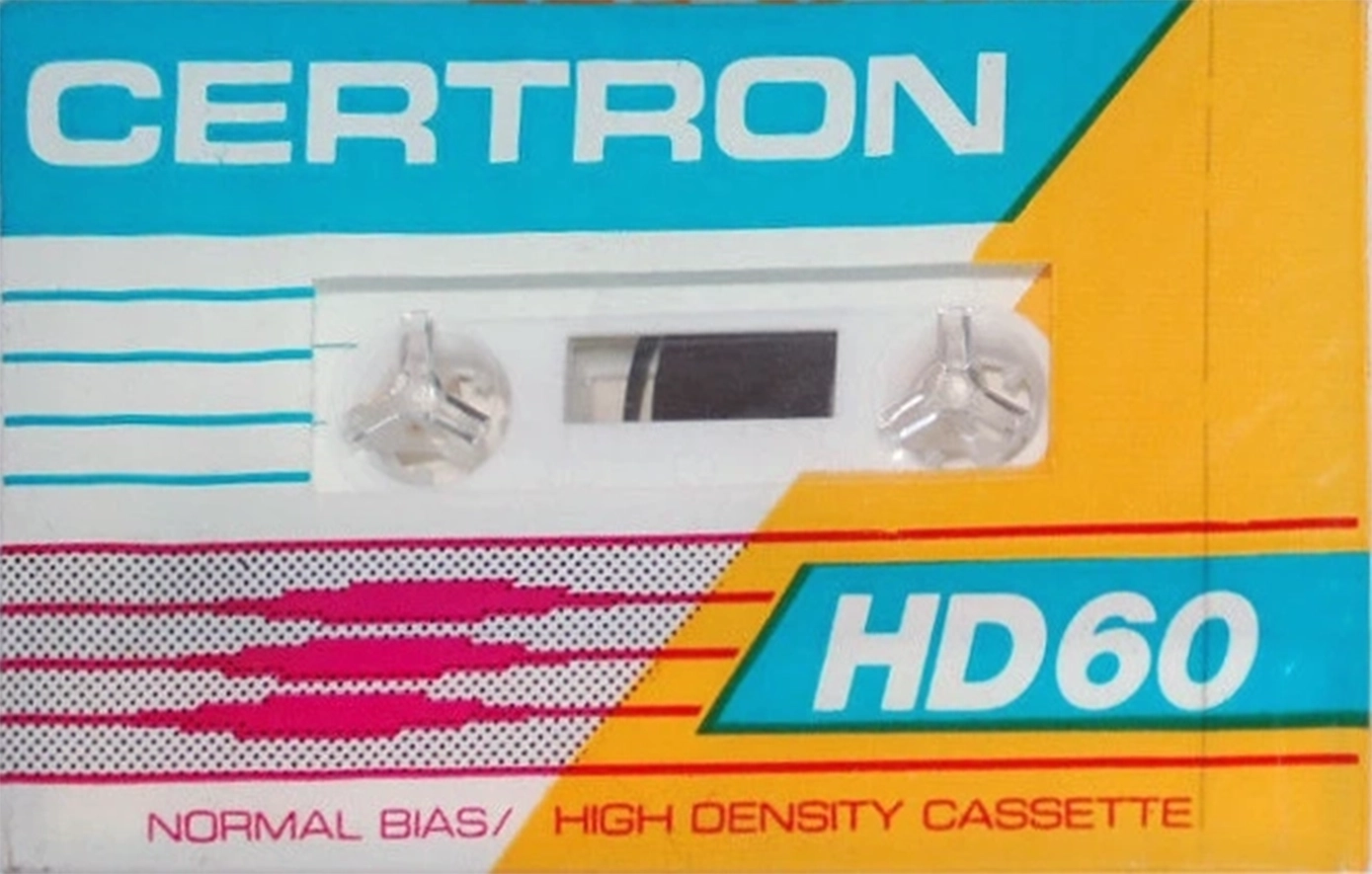 Compact Cassette Certron HD 60 Type I Normal 1988 USA