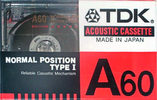 Compact Cassette TDK A 60 Type I Normal 1988 Europe