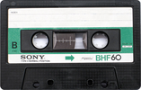 Compact Cassette Sony BHF 60 Type I Normal 1978 Japan