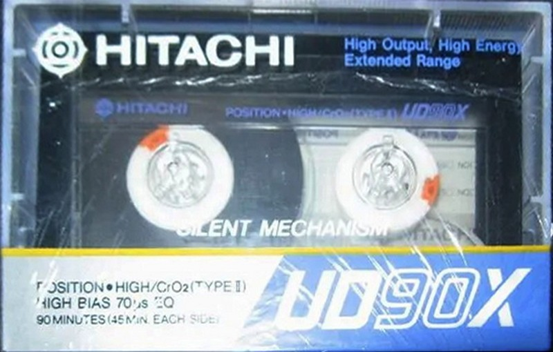 Compact Cassette Hitachi UDX 90 "UD90X" Type II Chrome 1985 Japan