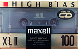 Compact Cassette Maxell XLII 100 Type II Chrome 1993 North America
