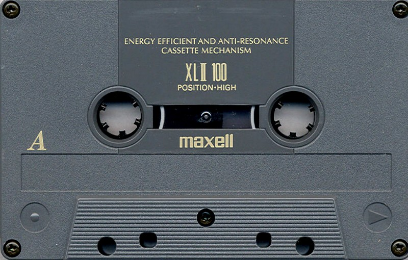 Compact Cassette Maxell XLII 100 Type II Chrome 1993 North America