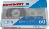 Compact Cassette Continent / Continente CD-X 60 Type I Normal 1985 France