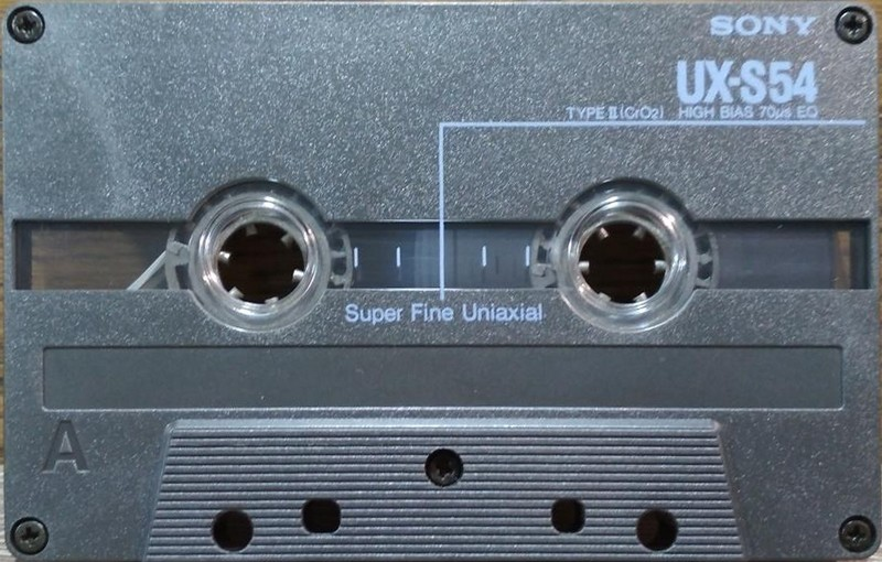 Compact Cassette Sony UX-S 54 Type II Chrome 1988 Japan