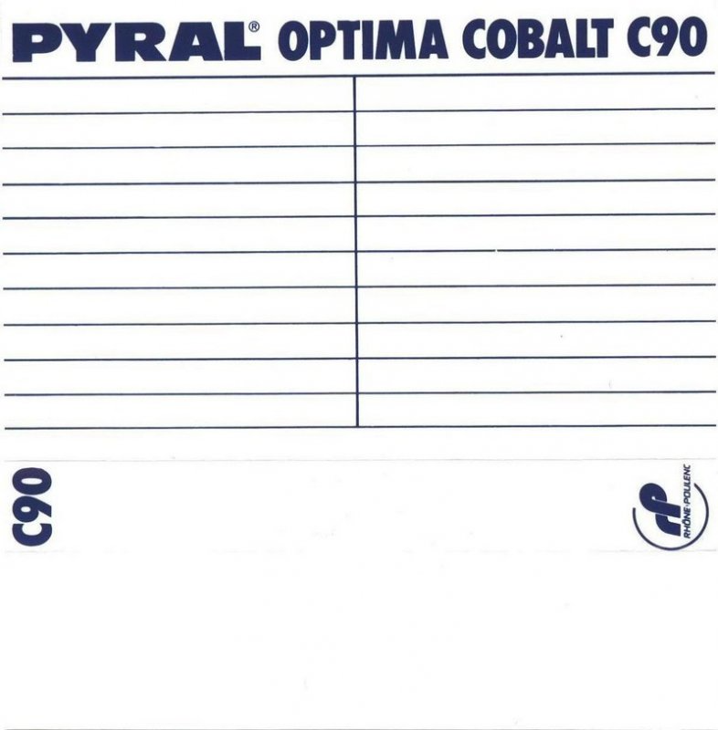 Compact Cassette Pyral Optima Cobalt 90 Type I Normal 1974 France