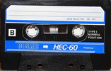 Compact Cassette Cosmic 60 "HEC" Type I Normal Hong Kong