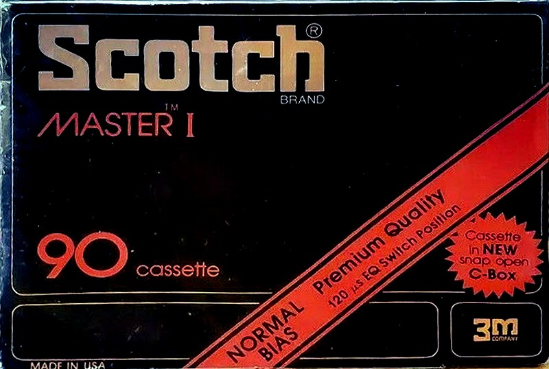 Compact Cassette Scotch Master I 90 Type I Normal 1977 USA