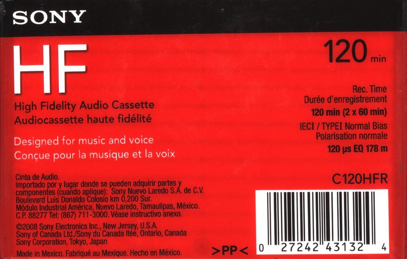 Compact Cassette: Sony  - HF 120