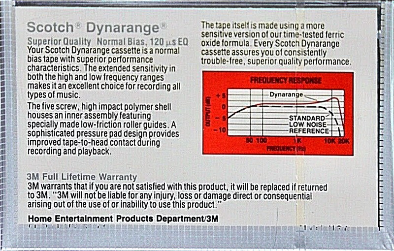 Compact Cassette: 3M Scotch - Dynarange 60