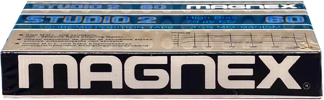 Compact Cassette Magnex Studio 2 60 Type II Chrome 1983 Europe