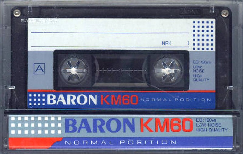 Compact Cassette Baron KM 60 "KM" Type I Normal 1986 Japan