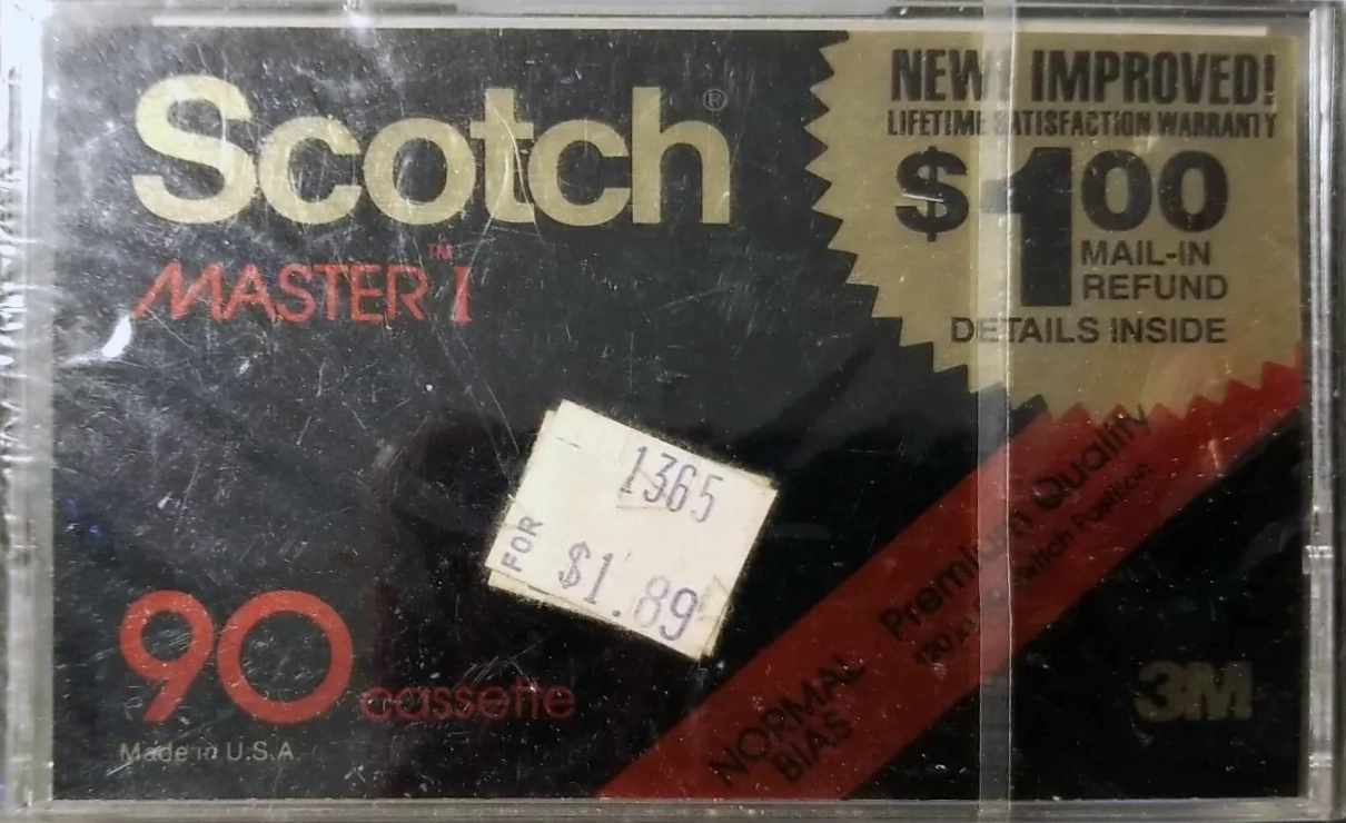 Compact Cassette Scotch Master I 90 Type I Normal 1981 USA