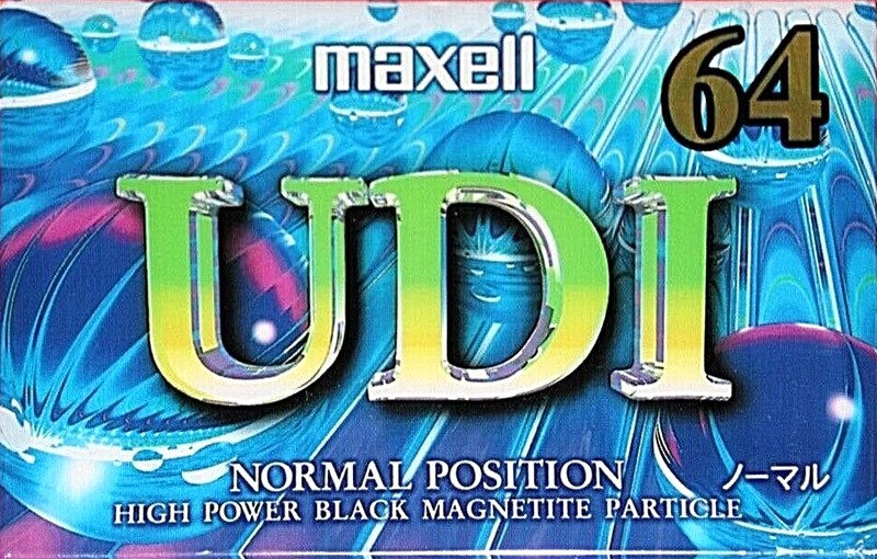 Compact Cassette Maxell UDI / UD1 64 "UD1-64J" Type I Normal 1995 Japan