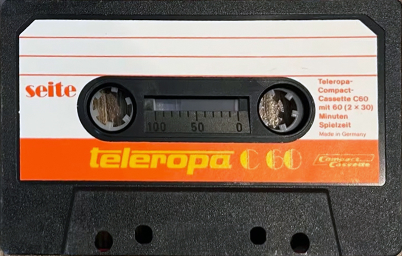 Compact Cassette Teleropa 60 Type I Normal 1978 Germany