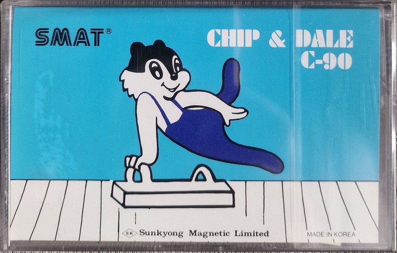 Compact Cassette Smat LN 90 "Chip & Dale" Type I Normal 1987 South Korea