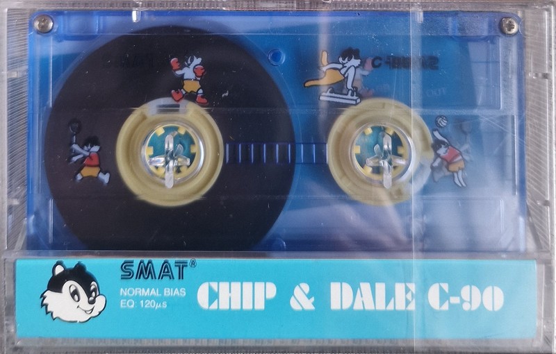 Compact Cassette Smat LN 90 "Chip & Dale" Type I Normal 1987 South Korea
