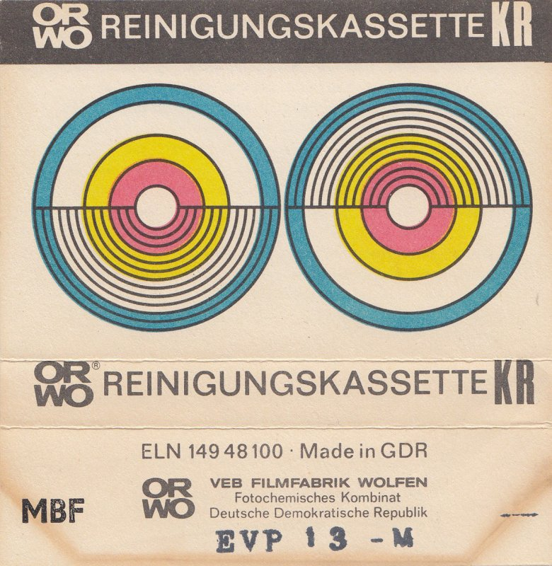 Compact Cassette ORWO "KR" Cleaning Cassette 1979 East Germany