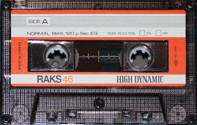Compact Cassette RAKS High Dynamic 46 Type I Normal 1977 Europe