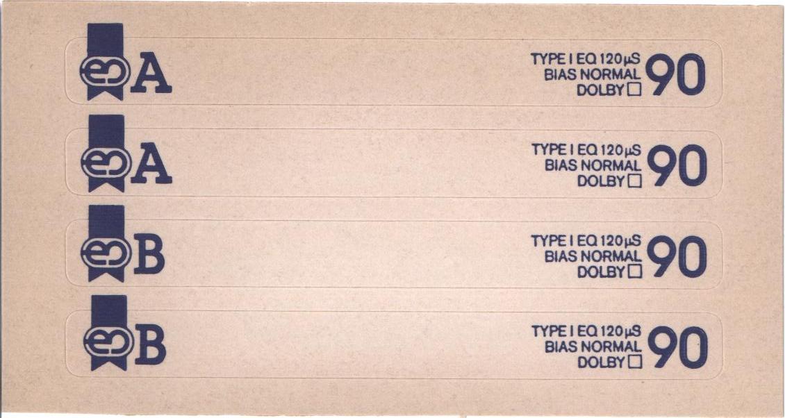 Compact Cassette Euromarche 90 "Ferrosuper" Type I Normal 1990 France