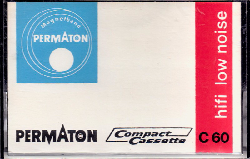 Compact Cassette Permaton 60 Type I Normal 1969 Europe