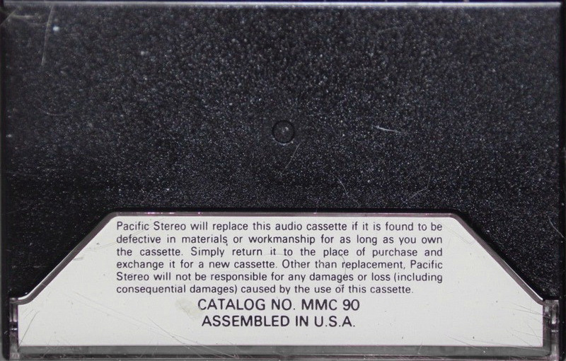Compact Cassette Pacific Stereo 90 Type I Normal 1980 USA