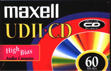 Compact Cassette Maxell UDII-CD 60 Type II Chrome 1996 North America