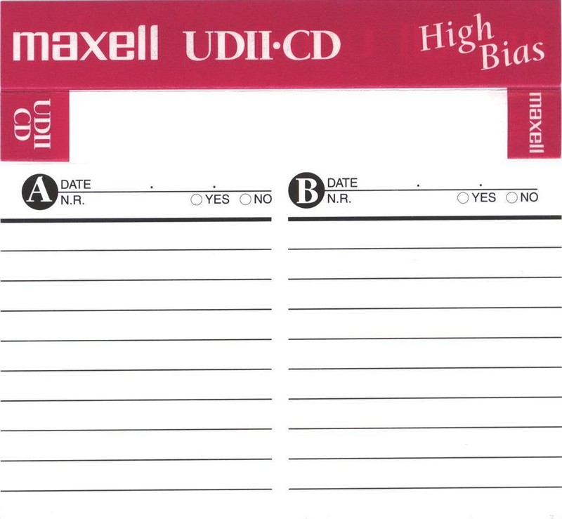 Compact Cassette: Maxell / Hitachi Maxell - UDII-CD 60