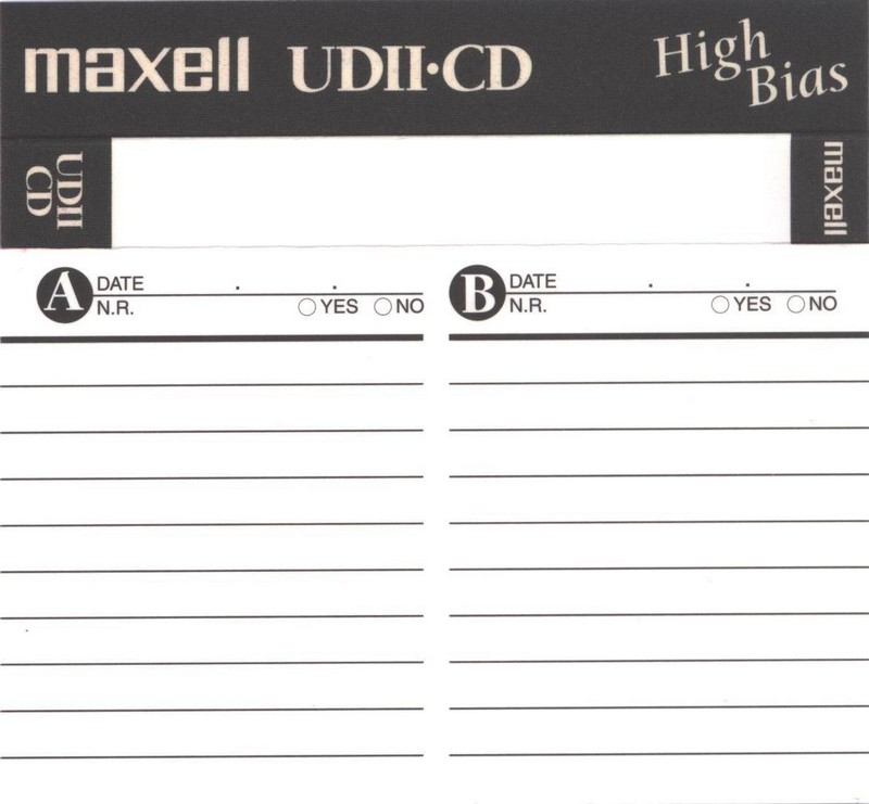 Compact Cassette: Maxell / Hitachi Maxell - UDII-CD 60