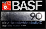 Compact Cassette BASF Studio II 90 Type II Chrome 1979 USA