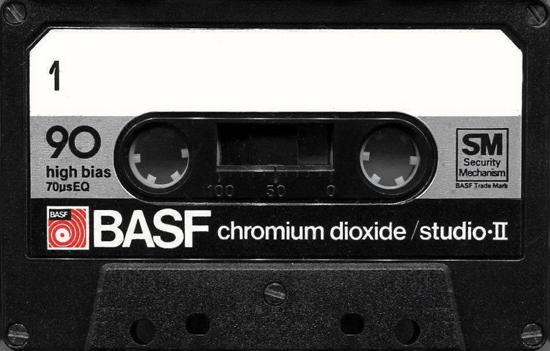 Compact Cassette BASF Studio II 90 Type II Chrome 1979 USA