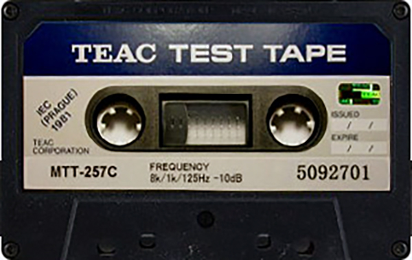 Compact Cassette Teac MTT "257C" Test Cassette Japan