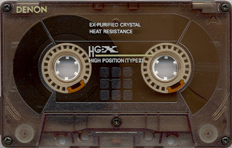 Compact Cassette Denon HG-X 50 "HG-X50" Type II Chrome 1990 Japan