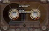 Compact Cassette Denon HG-X 50 "HG-X50" Type II Chrome 1990 Japan