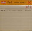 Compact Cassette Sonovox Fe I 60 "Stereoferro I" Type I Normal 1983 Portugal