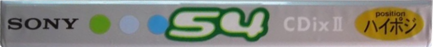 Compact Cassette Sony CDix II 54 "C-54CDX2H" Type II Chrome 2000 Japan