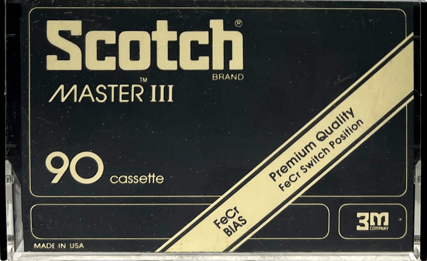 Compact Cassette Scotch Master III 90 Type III Ferro Chrome 1980 USA