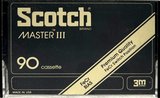 Compact Cassette Scotch Master III 90 Type III Ferro Chrome 1980 USA