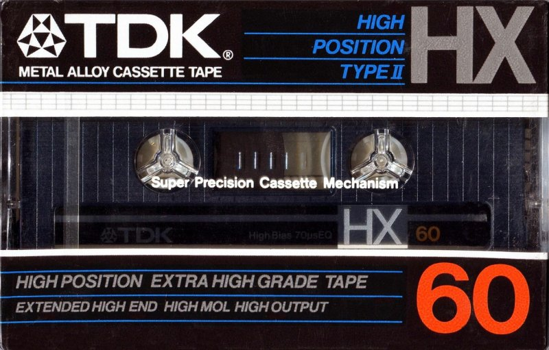 Compact Cassette TDK HX 60 Type II Chrome 1984 Japan