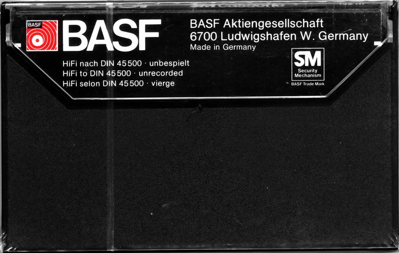 Compact Cassette BASF Chromdioxid Super 90 Type II Chrome 1977 Europe