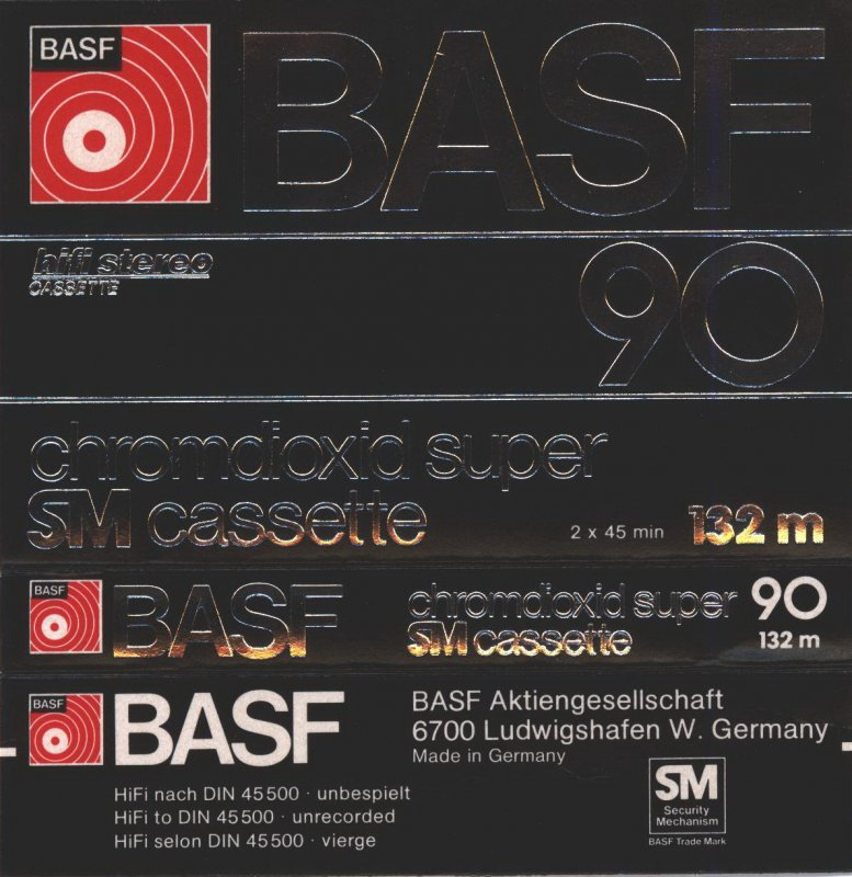 Compact Cassette: BASF  - Chromdioxid Super 90