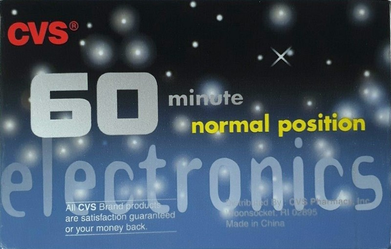 Compact Cassette CVS 60 "CVS Pharmacy Inc." Type I Normal USA