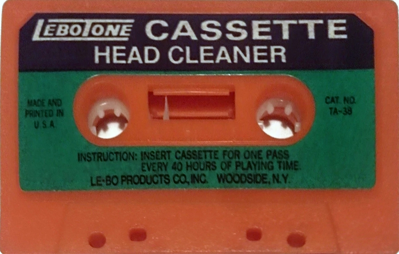 Compact Cassette LeBotone Cleaning Cassette 1970 USA