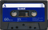 Compact Cassette Scotch BX 60 Type I Normal 1987 Europe