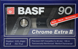 Compact Cassette BASF Chrome Extra II 90 Type II Chrome 1990 Europe
