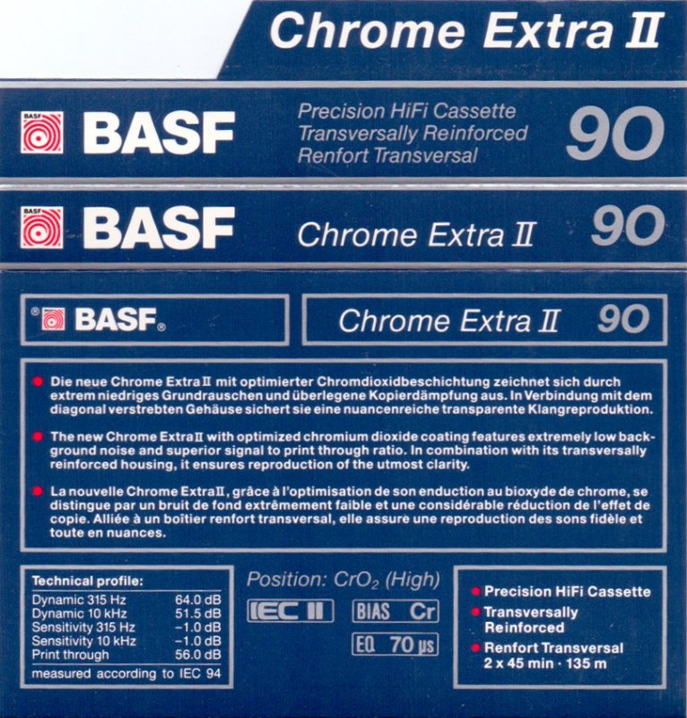 Compact Cassette: BASF  - Chrome Extra II 90