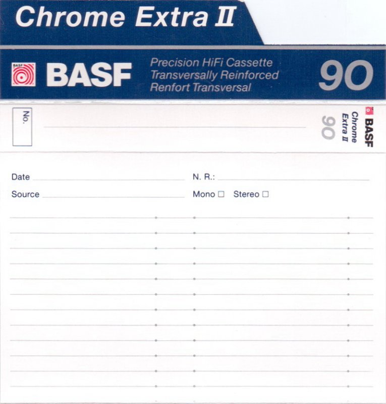 Compact Cassette: BASF  - Chrome Extra II 90