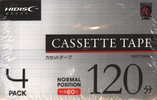 4 pack Hidisc 120 "HDAT120N4P" Type I Normal Japan