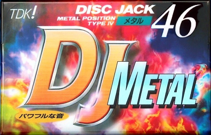 Compact Cassette TDK DJ Metal Disc Jack 46 "DJM-46" Type IV Metal 1995 Japan