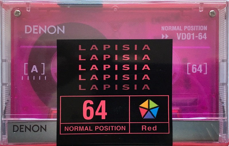 Compact Cassette Denon Lapisia 64 "VDO1-64" Type I Normal 1997 Japan